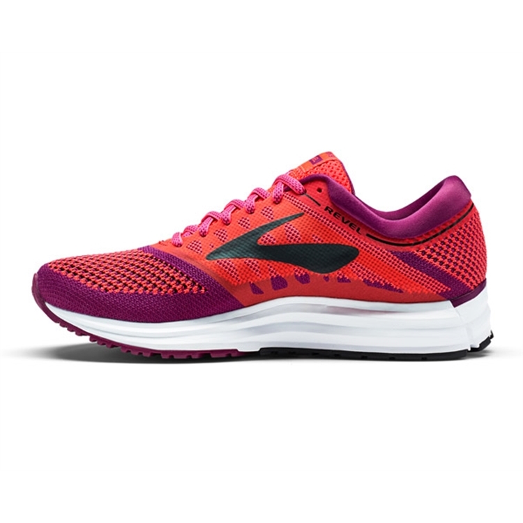 brooks Women\'s Revel Diva Pink / Plum / Black