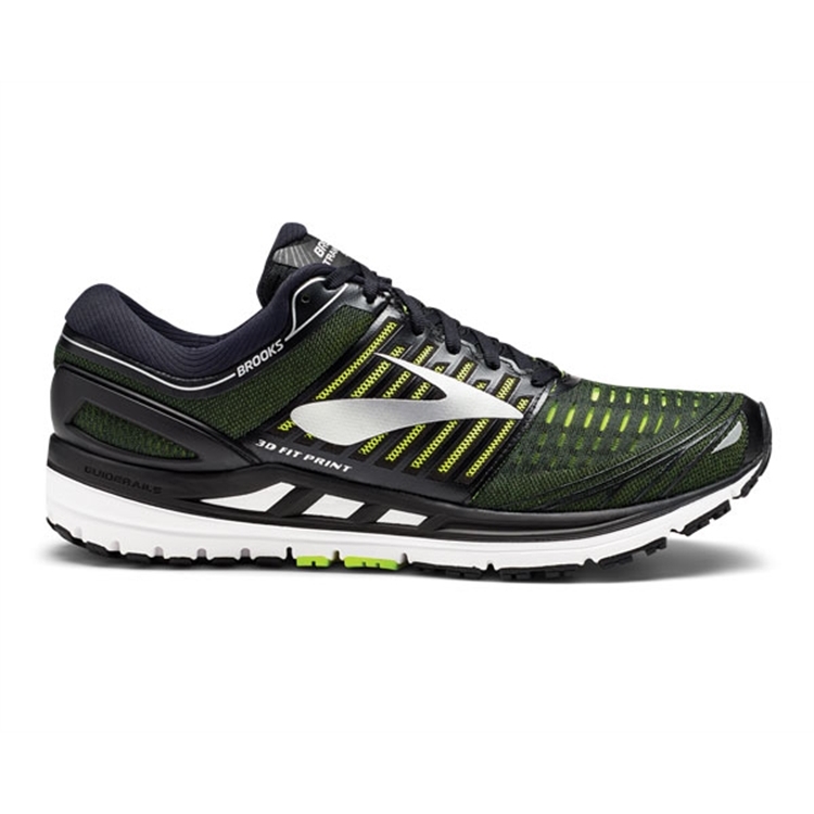 brooks Men\'s Transcend 5 Black / Nightlife / Silver