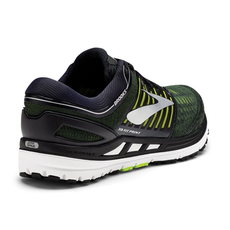 brooks Men\'s Transcend 5 Black / Nightlife / Silver