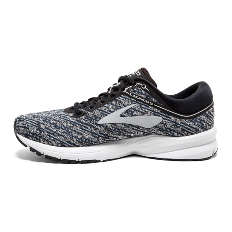 brooks Men\'s Launch 5 Black / Ebony / Primer Grey