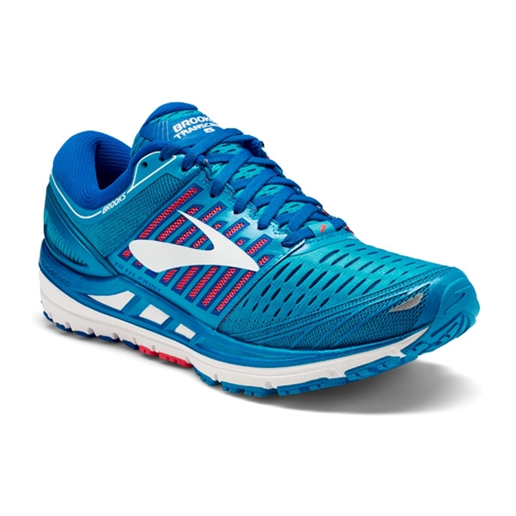 brooks Women\'s Transcend 5 Blue / Pink / White