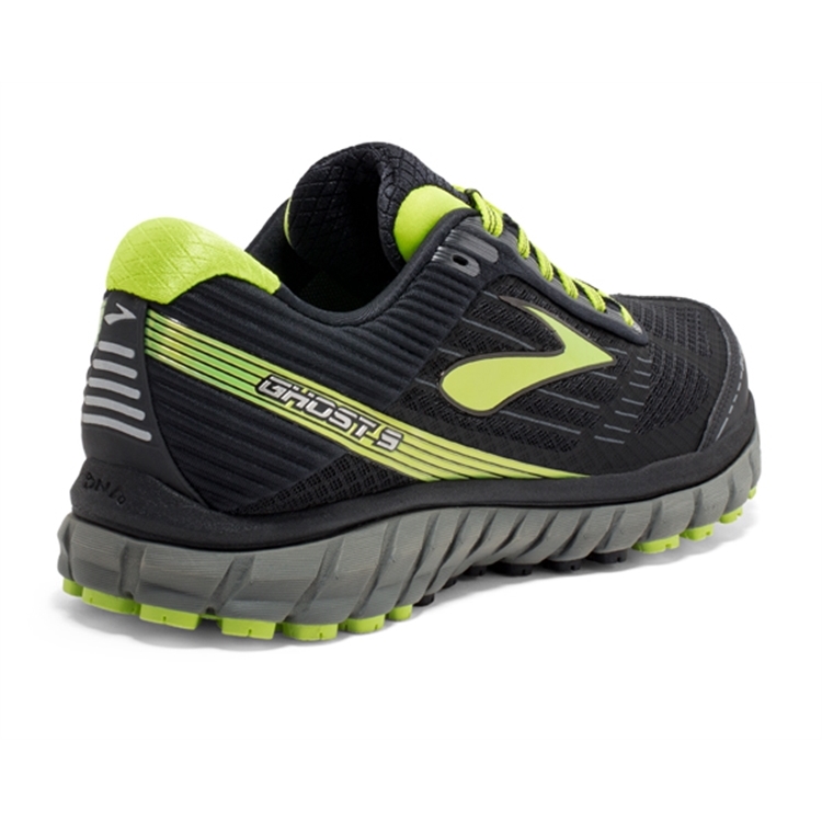 brooks Men\'s Ghost GTX 9 Castlerock / Lime Punch / Black