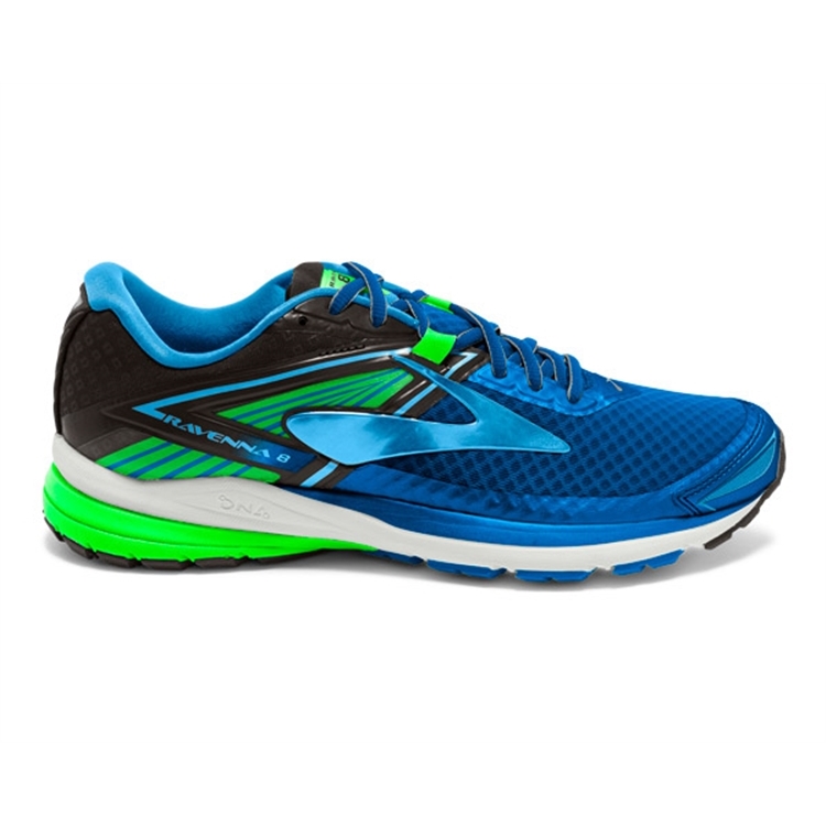 brooks Men\'s Ravenna 8 Blue Lemonade / Black / Green