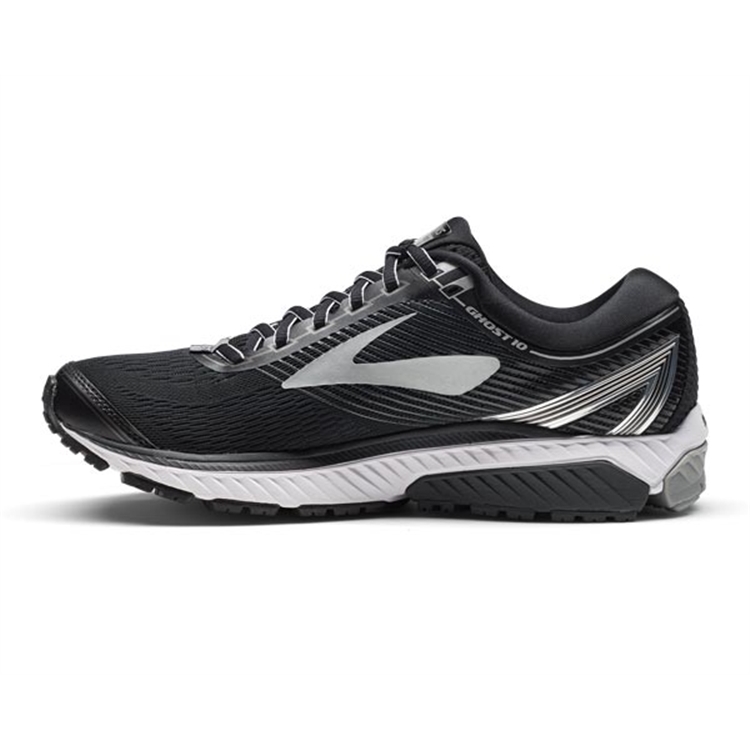 brooks Men\'s Ghost 10 Black / Silver / Ebony