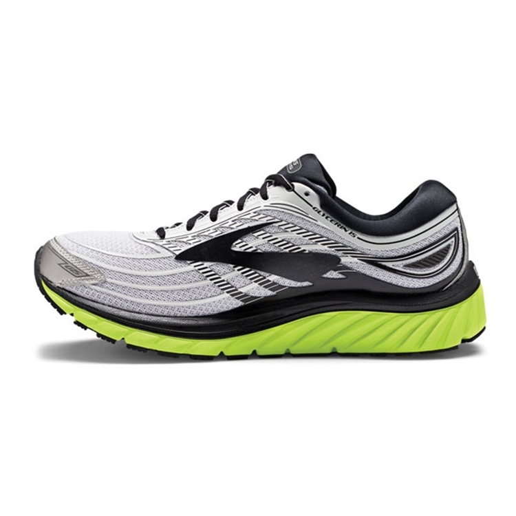 brooks Men\'s Glycerin 15 Silver / Black / Nightlife