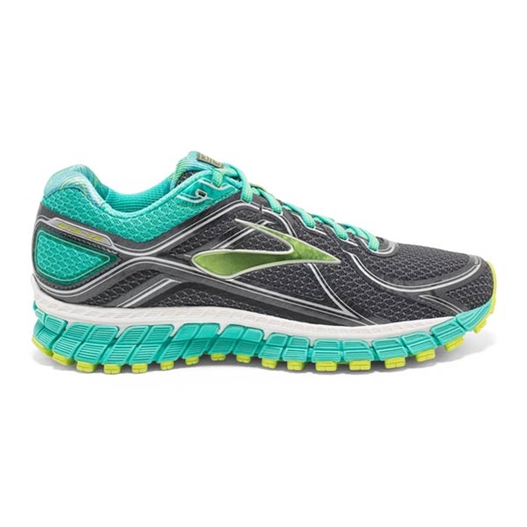 brooks Women\'s Adrenaline GTS 16 Aqua Green / Lime Punch