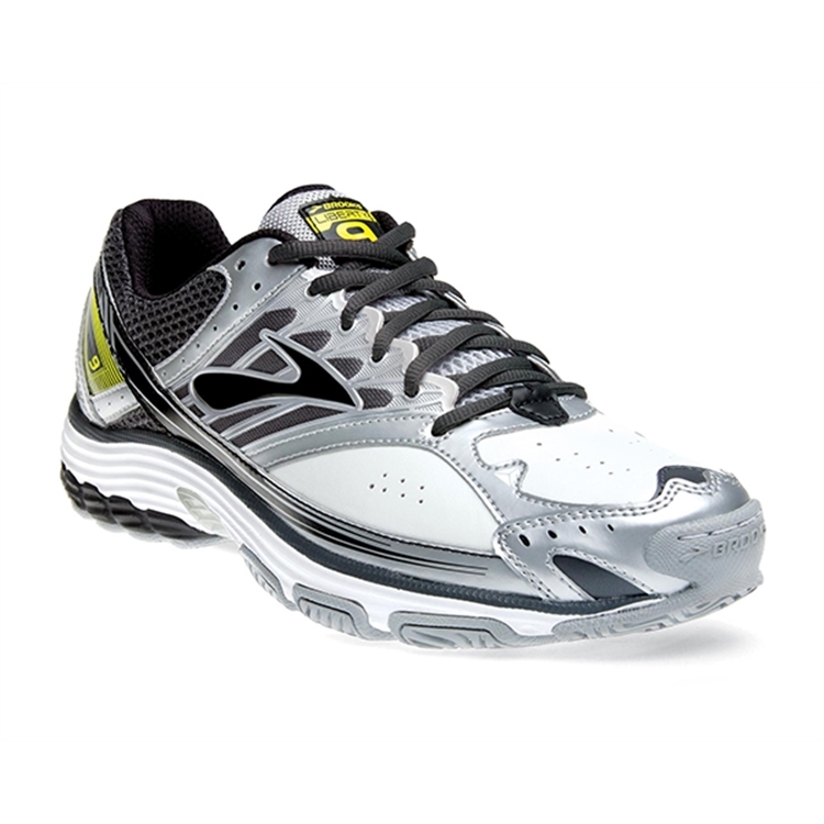 brooks Men\'s Liberty 9 Leather Sulphur Spring / Black / Silver