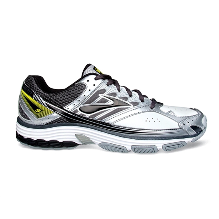 brooks Men\'s Liberty 9 Leather Sulphur Spring / Black / Silver