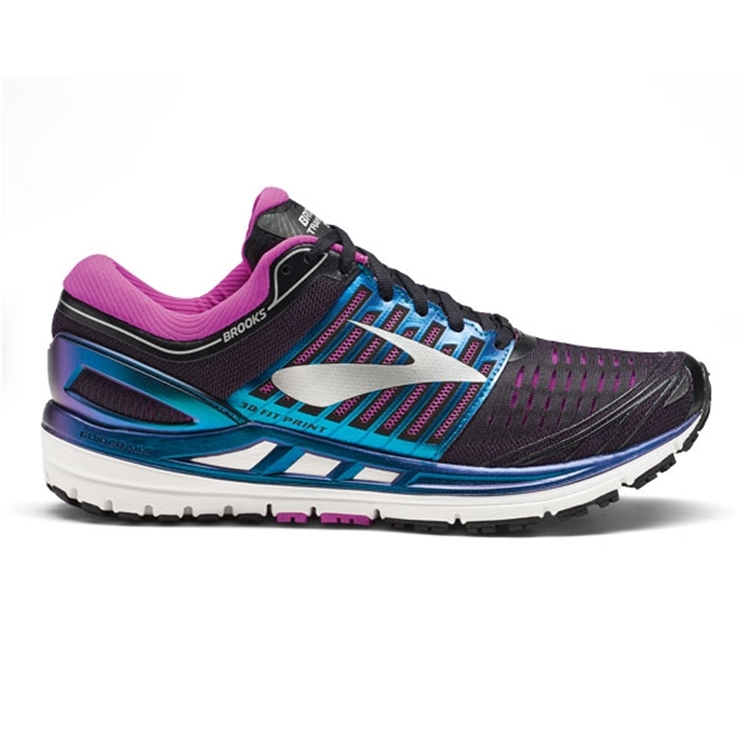 brooks Women\'s Transcend 5 Black / Purple / Multi