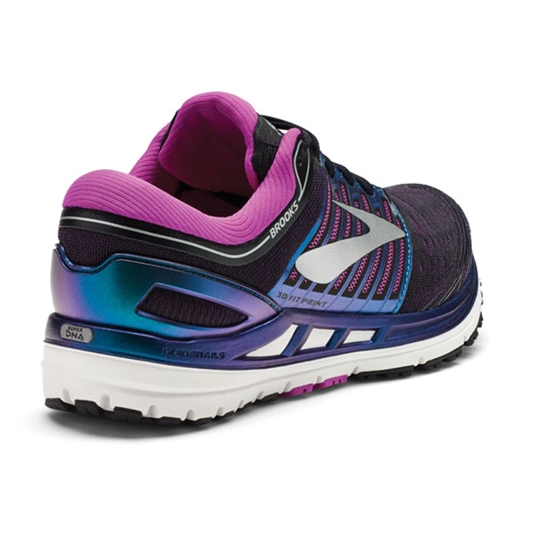 brooks Women\'s Transcend 5 Black / Purple / Multi