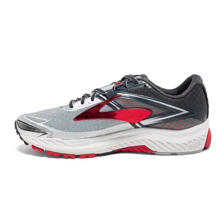 brooks Men\'s Ravenna 8 Silver / Anthracite / Red