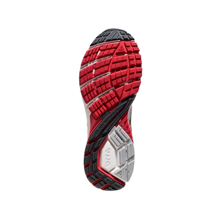 brooks Men\'s Ravenna 8 Silver / Anthracite / Red