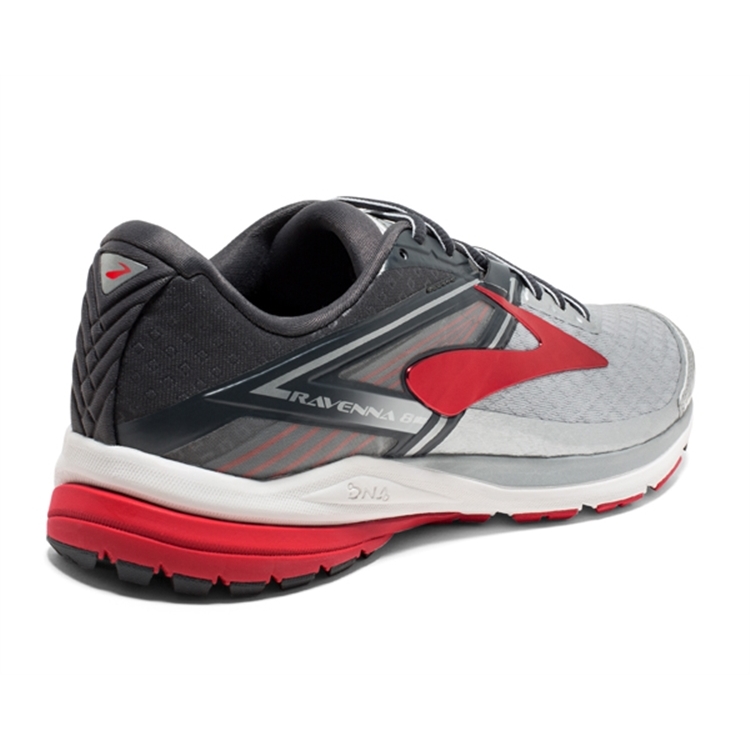 brooks Men\'s Ravenna 8 Silver / Anthracite / Red