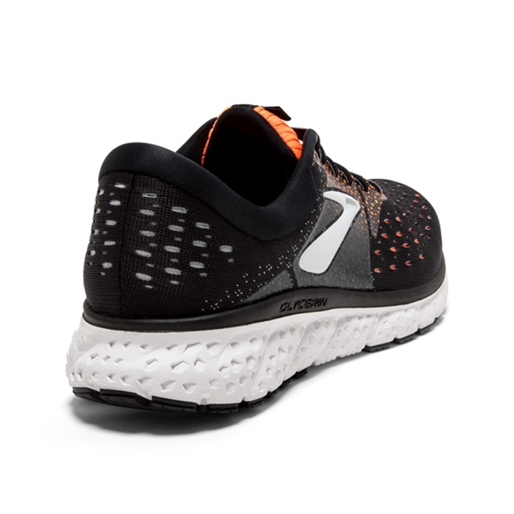 brooks Men\'s Glycerin 16 Black / Orange / Grey