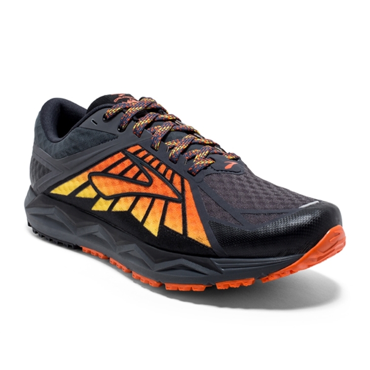 brooks Men\'s Caldera Black / Red / Orange