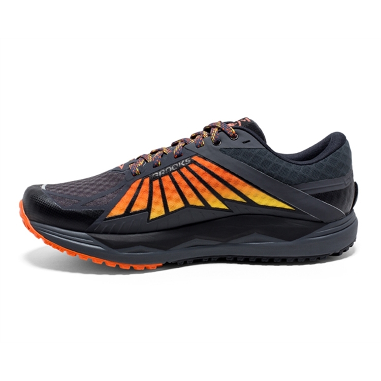 brooks Men\'s Caldera Black / Red / Orange