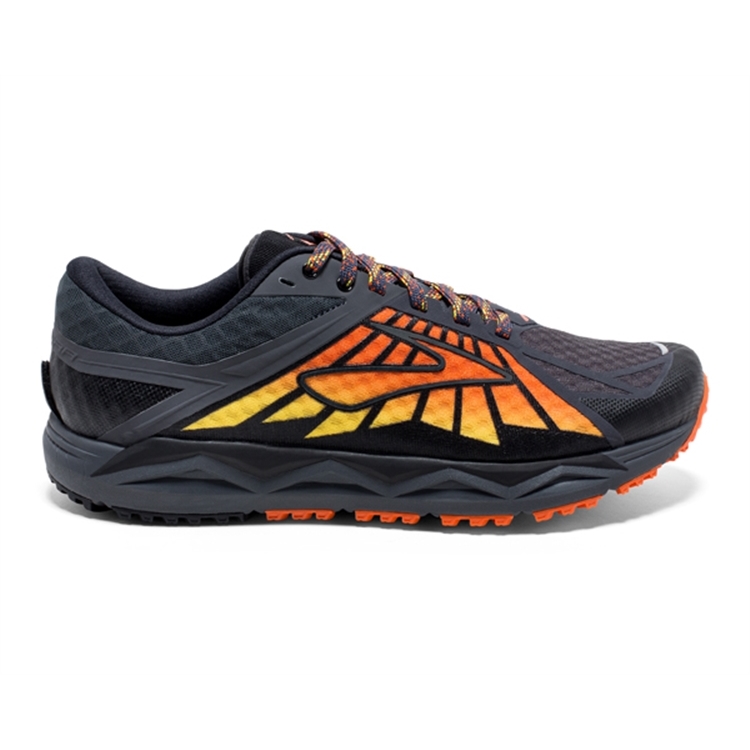 brooks Men\'s Caldera Black / Red / Orange