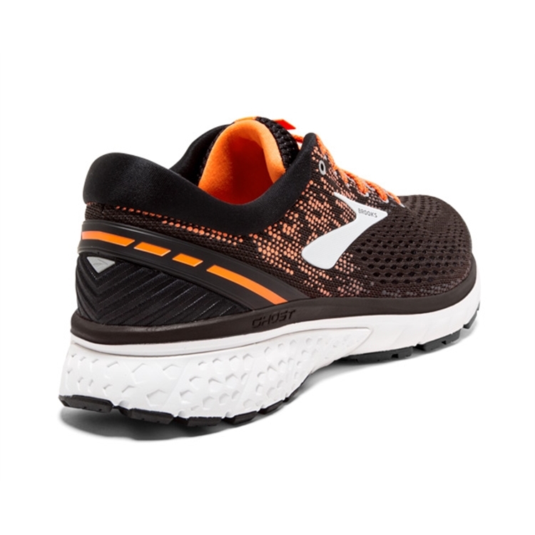 brooks Men\'s Ghost 11 Black / Silver / Orange