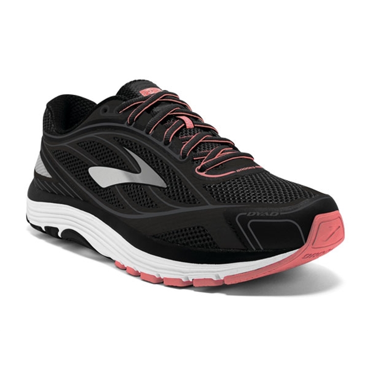 brooks Women\'s Dyad 9 Black / White / Sugar Coral