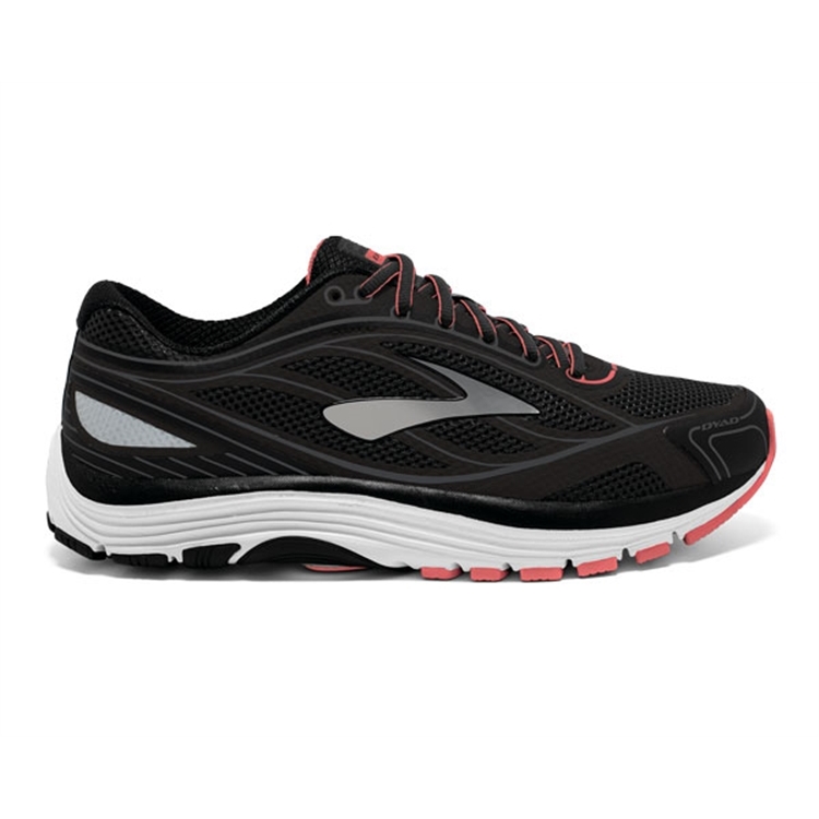 brooks Women\'s Dyad 9 Black / White / Sugar Coral