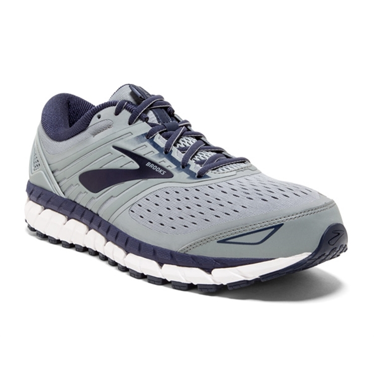 brooks Men\'s Beast 18 Grey / Navy / White