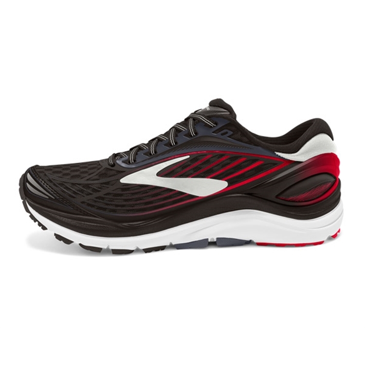 brooks Men\'s Transcend 4 Black / Anthracite / Toreador