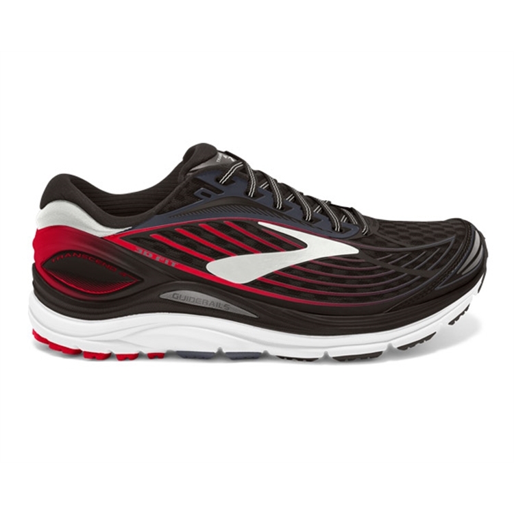 brooks Men\'s Transcend 4 Black / Anthracite / Toreador