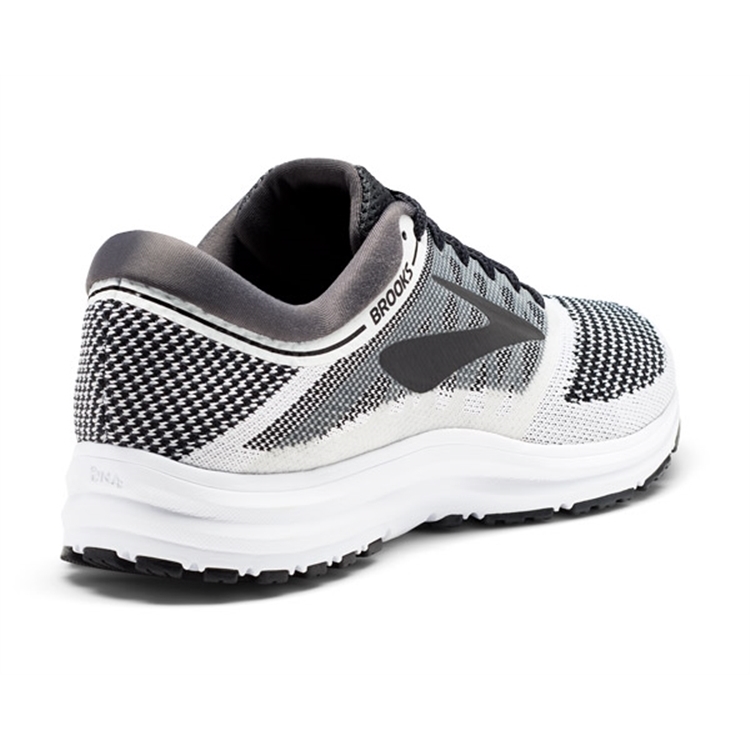 brooks Men\'s Revel White / Anthracite / Black