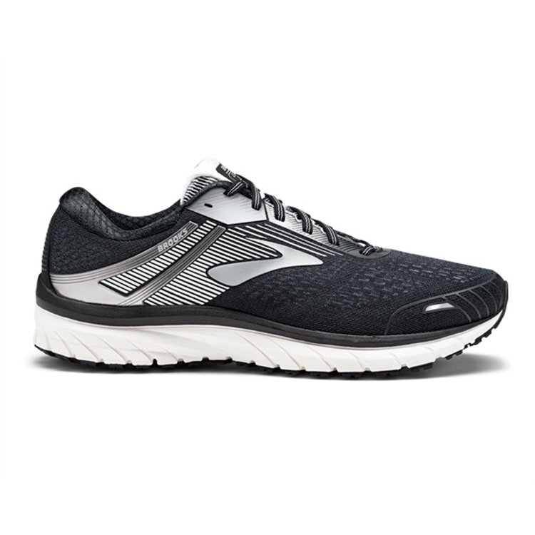 brooks Men\'s Adrenaline GTS 18 Black / Silver / White