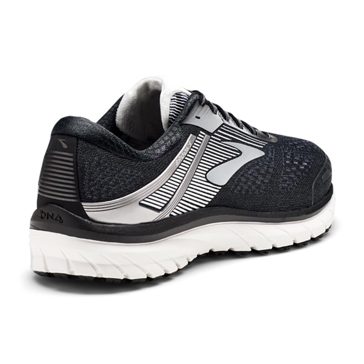 brooks Men\'s Adrenaline GTS 18 Black / Silver / White