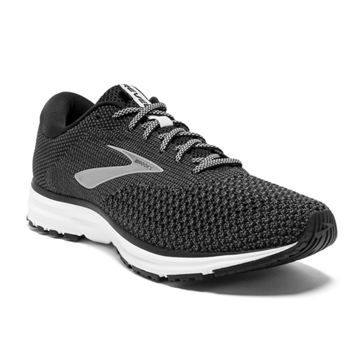 brooks Men\'s Revel 2 Black / Grey / Grey