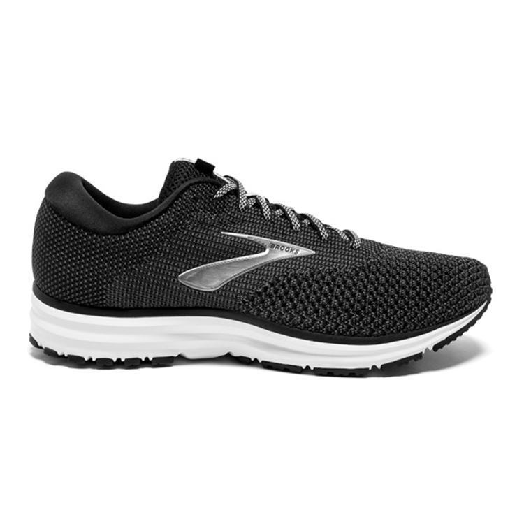 brooks Men\'s Revel 2 Black / Grey / Grey