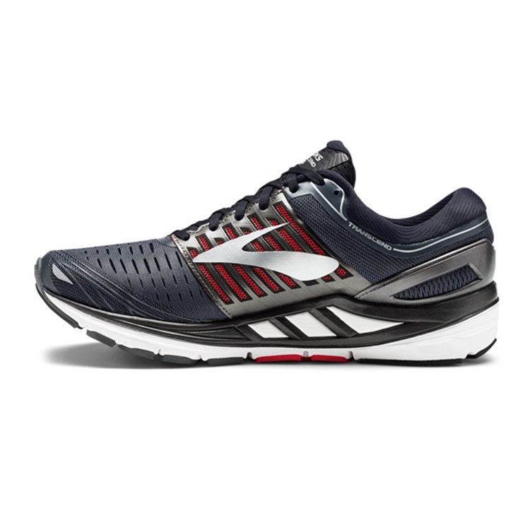 brooks Men\'s Transcend 5 Ebony / Black / Red