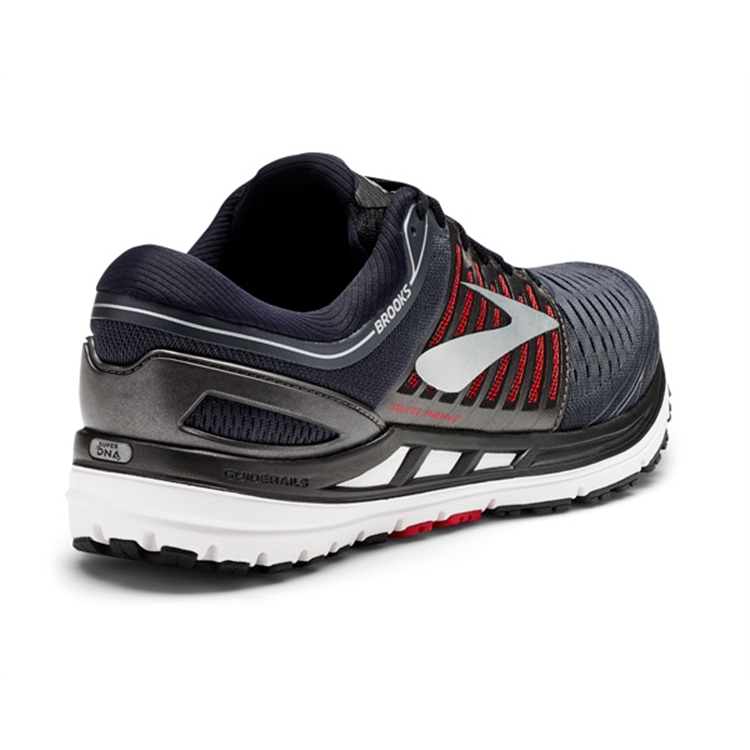 brooks Men\'s Transcend 5 Ebony / Black / Red