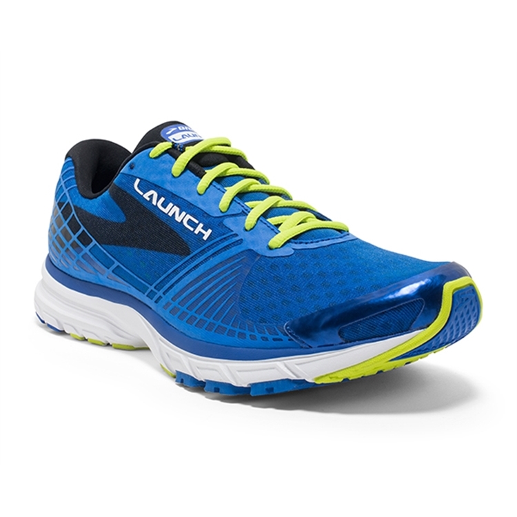 brooks Men\'s Launch 3 Brooks Blue / Lime Punch / Black