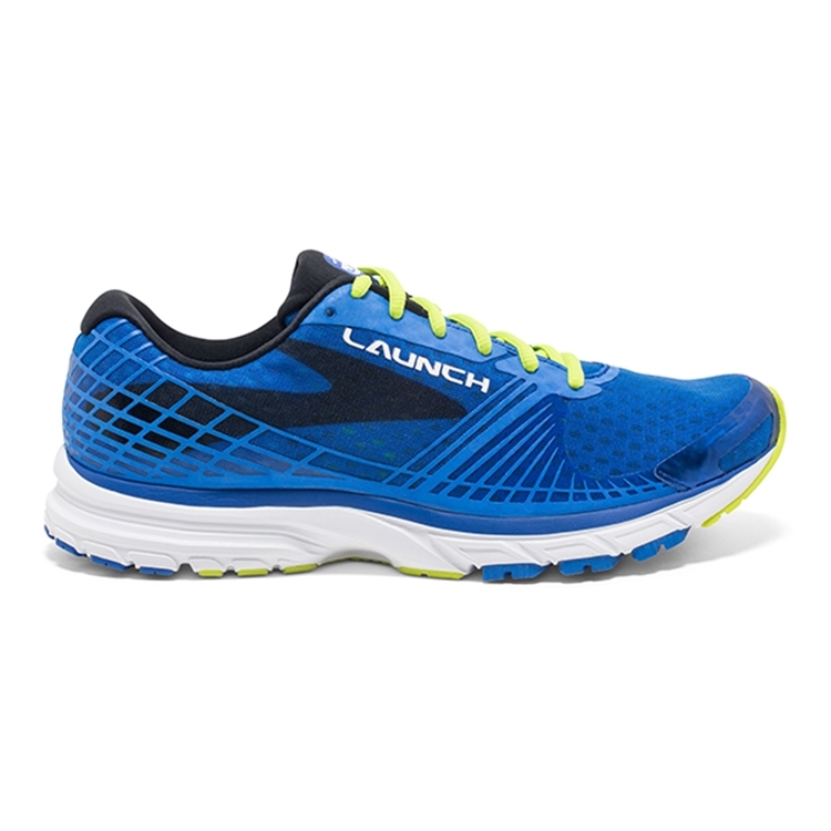 brooks Men\'s Launch 3 Brooks Blue / Lime Punch / Black