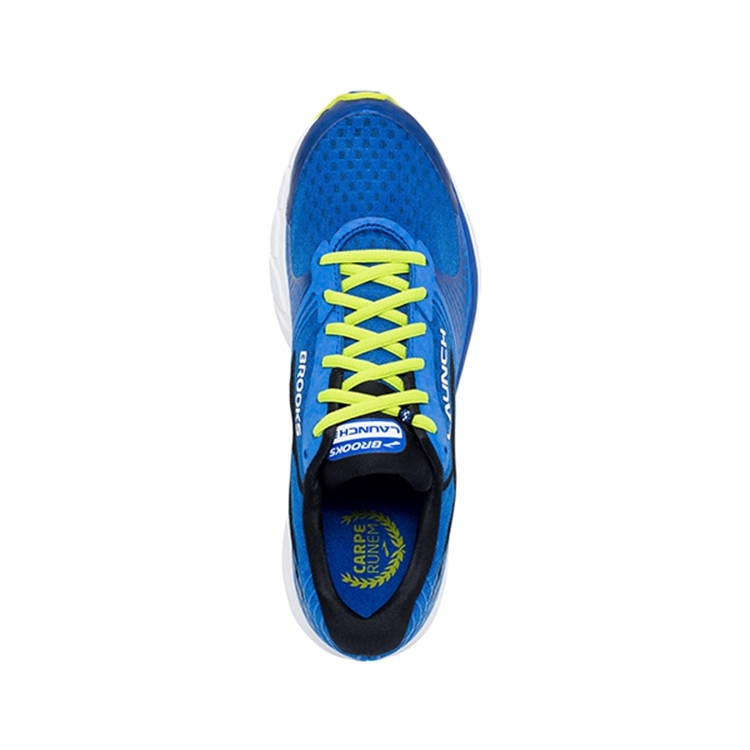 brooks Men\'s Launch 3 Brooks Blue / Lime Punch / Black