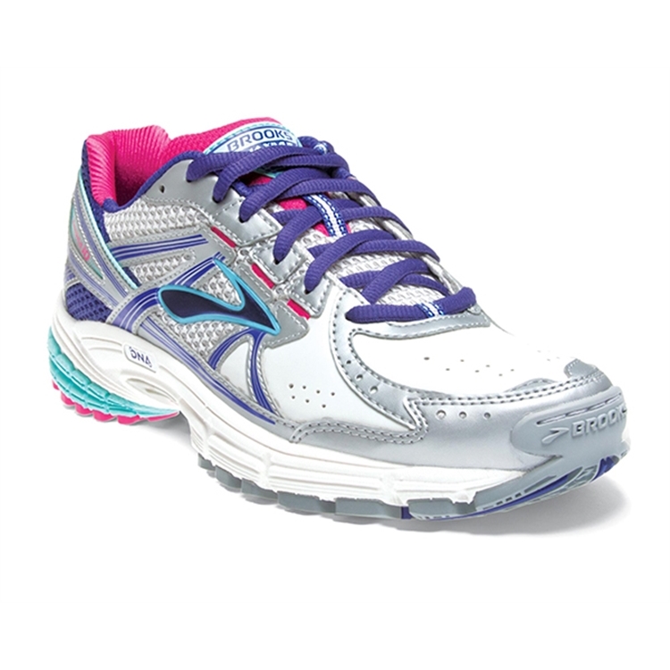 brooks Women's Maximus XT 10 Leather White / Spectrum Blue / Purple