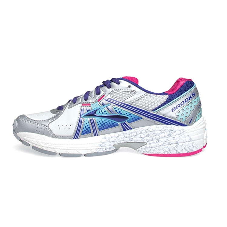 brooks Women\'s Maximus XT 10 Leather White / Spectrum Blue / Purple