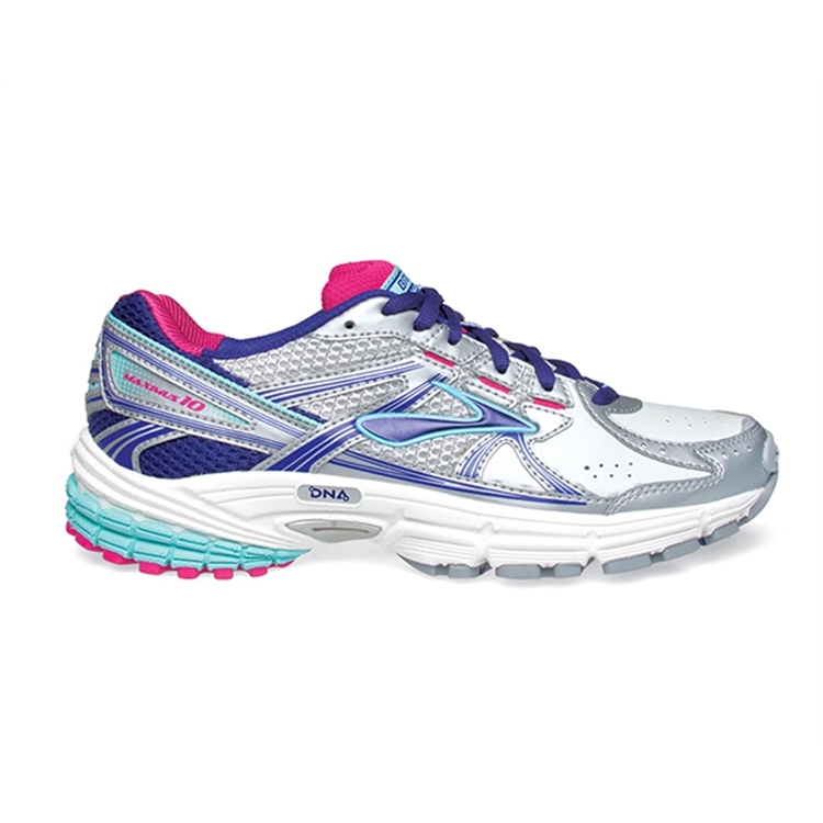 brooks Women\'s Maximus XT 10 Leather White / Spectrum Blue / Purple