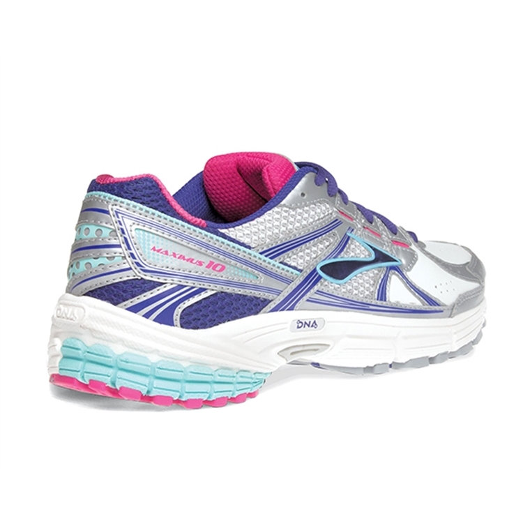 brooks Women\'s Maximus XT 10 Leather White / Spectrum Blue / Purple