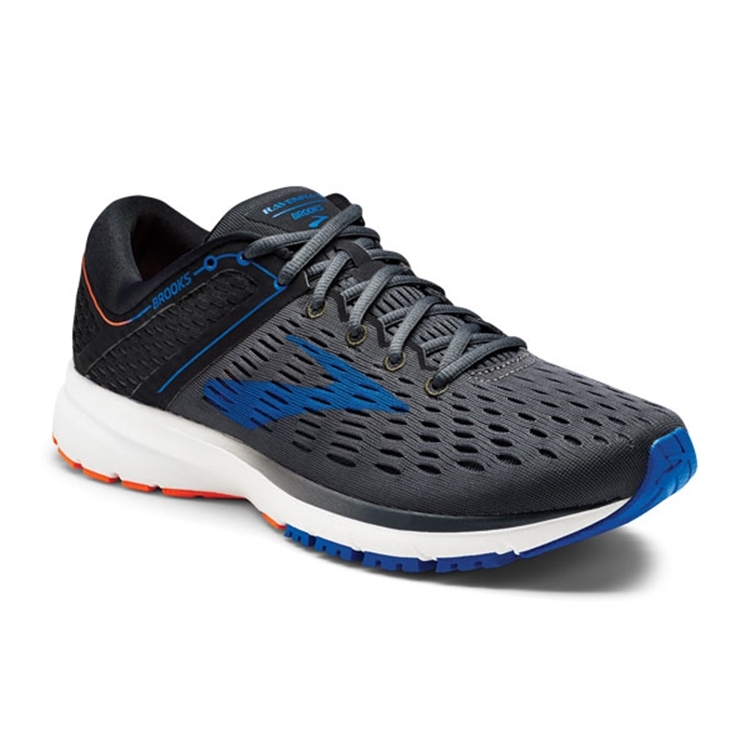 brooks Men\'s Ravenna 9 Ebony / Blue / Orange