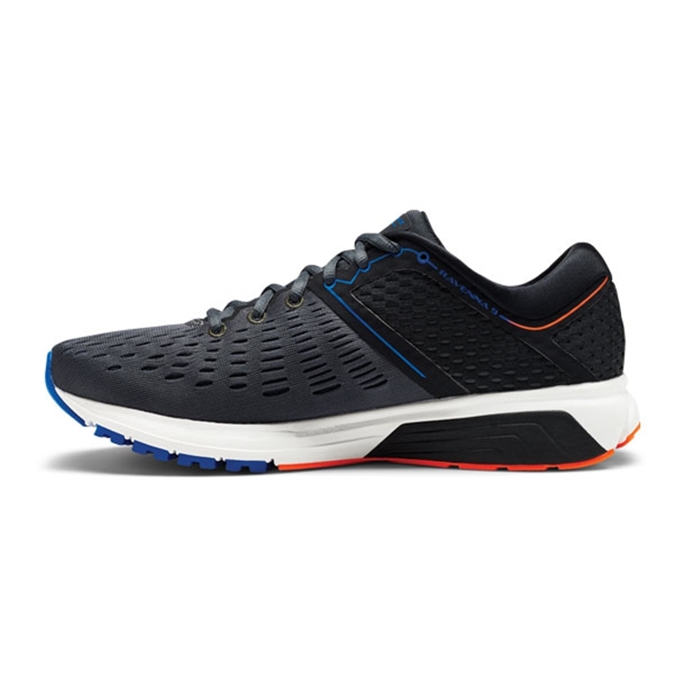 brooks Men\'s Ravenna 9 Ebony / Blue / Orange