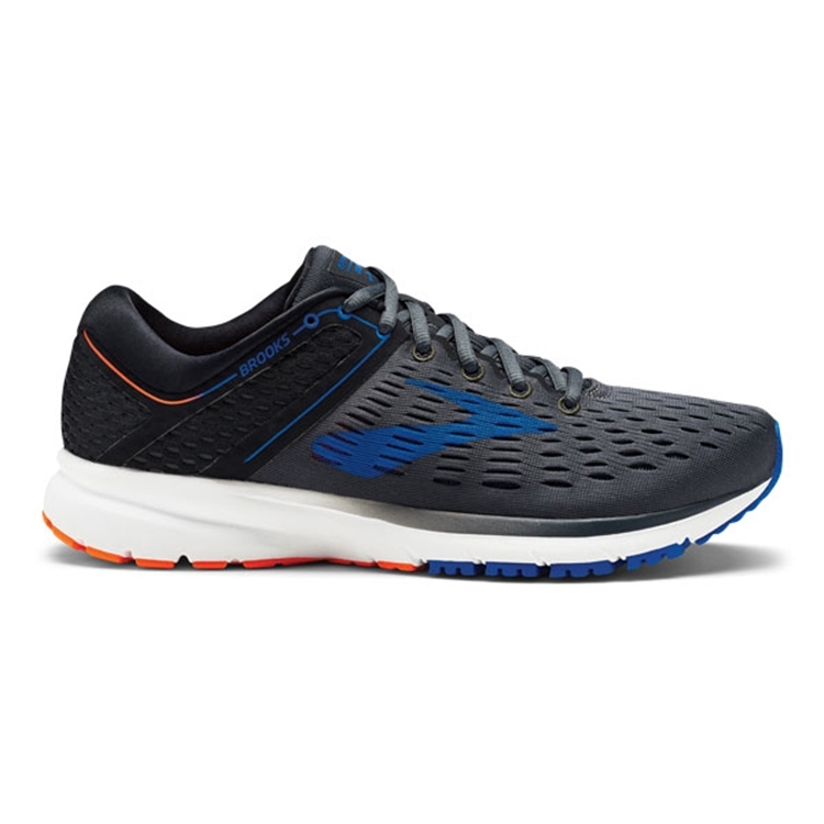 brooks Men\'s Ravenna 9 Ebony / Blue / Orange