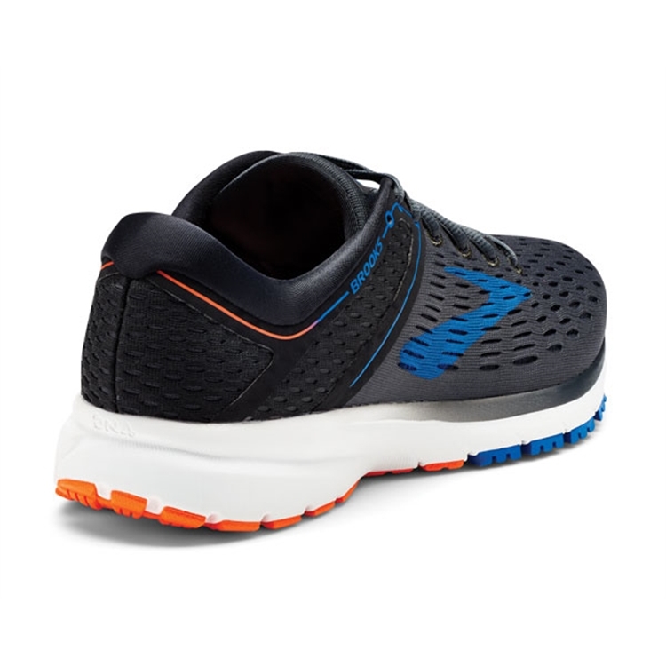 brooks Men\'s Ravenna 9 Ebony / Blue / Orange