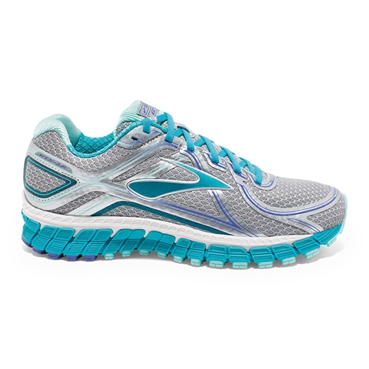 brooks Women\'s Adrenaline GTS 16 Silver / Bluebird / Blue Tint