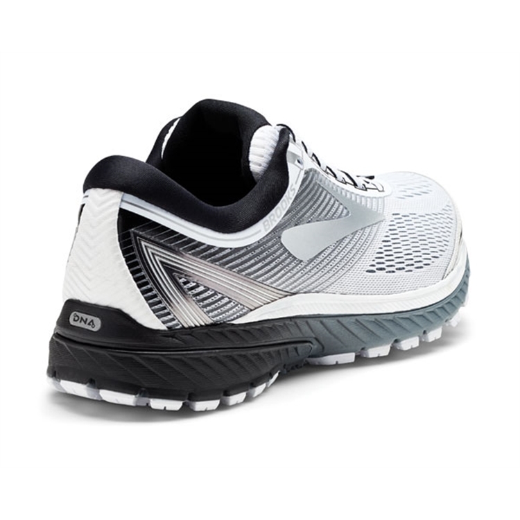 brooks Men\'s Ghost 10 White / Silver / Black