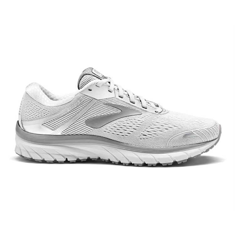 brooks Women\'s Adrenaline GTS 18 White / White / Grey