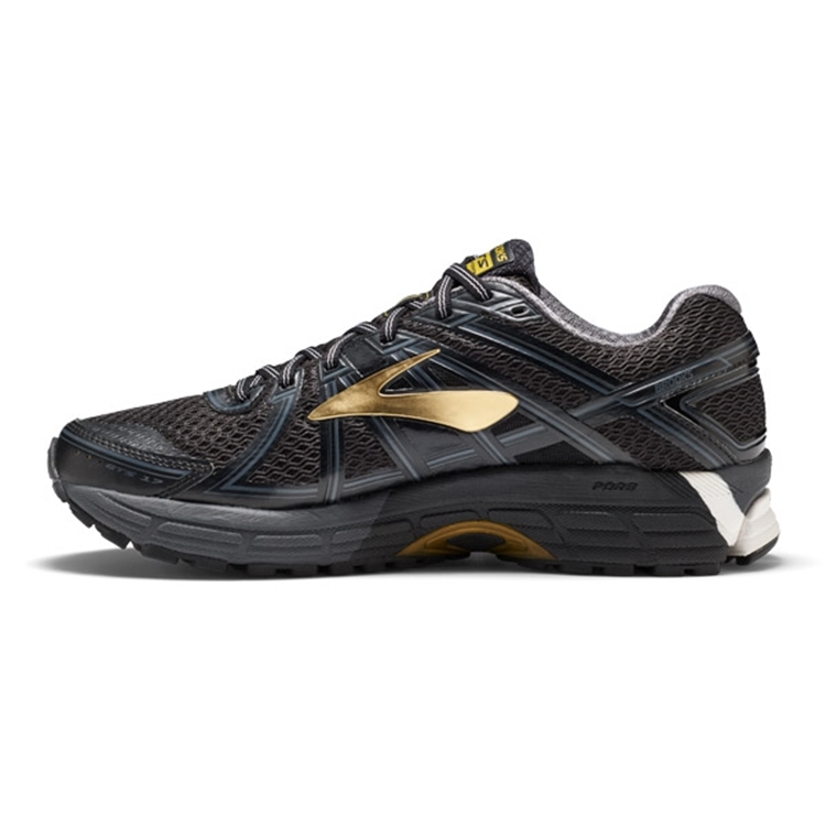 brooks Men\'s Adrenaline GTS 17 Black / Anthracite / Gold