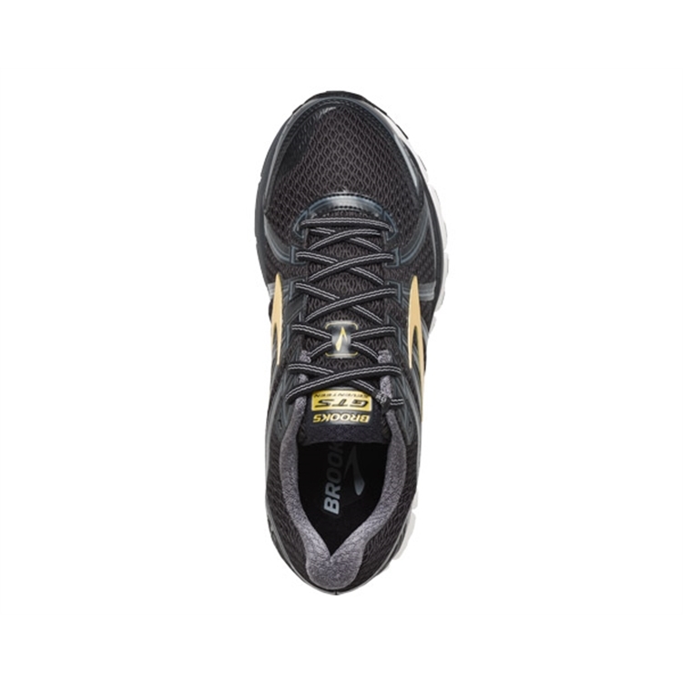 brooks Men\'s Adrenaline GTS 17 Black / Anthracite / Gold